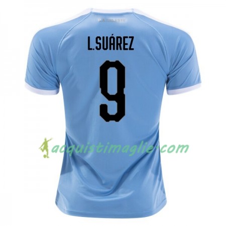 Divisa di Calcio Uruguay Luis Suarez 9 Prima 2019 Copa América